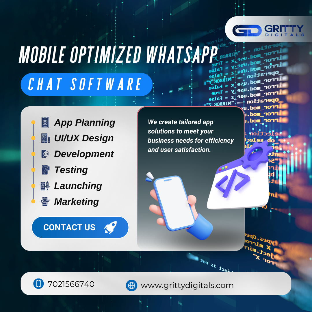 mobile optimized WhatsApp chat software