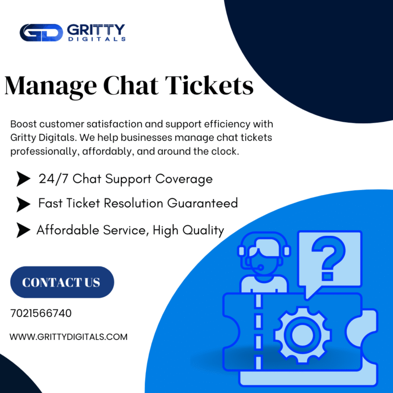 Manage Chat Tickets with Gritty Digitals